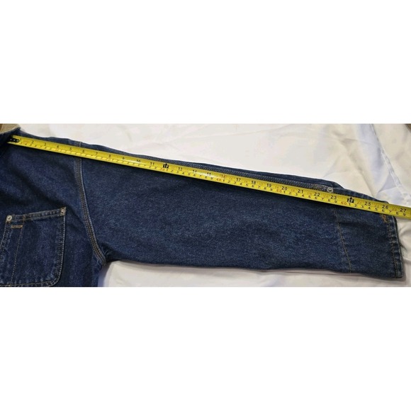 Vintage 90s Polo Ralph Lauren Stable Jacket Denim Corduroy Coller Medium Cotton - Picture 11 of 15